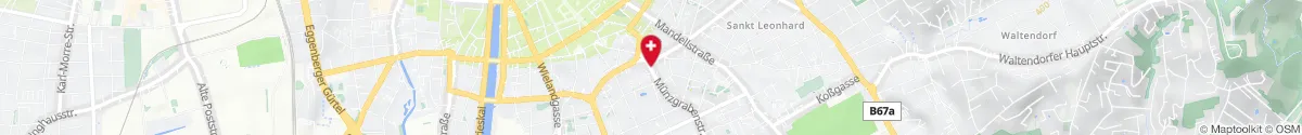 Kartendarstellung des Standorts für Apotheke Zur St. Anna in 8010 Graz
